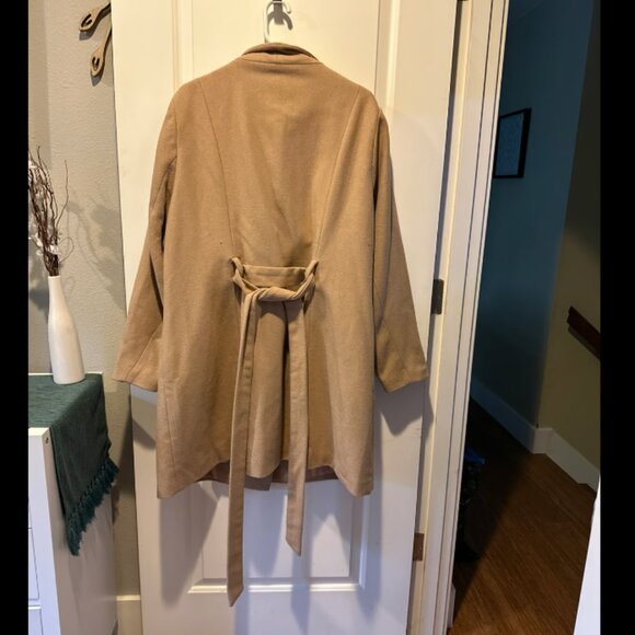 Women's Tan Peacoat‎ - Picture 3 of 5
